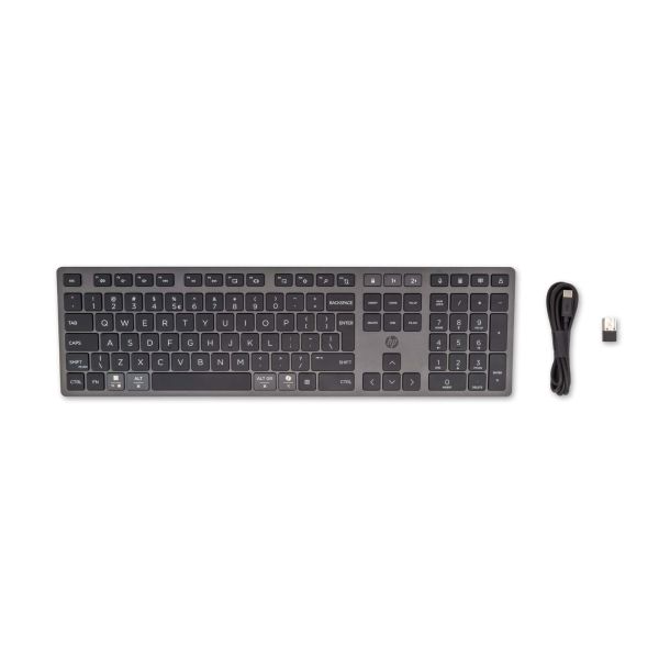 HP 720 Multi-Device Rechargeable Wireless Keyboard (9T5B1AA#ABB)