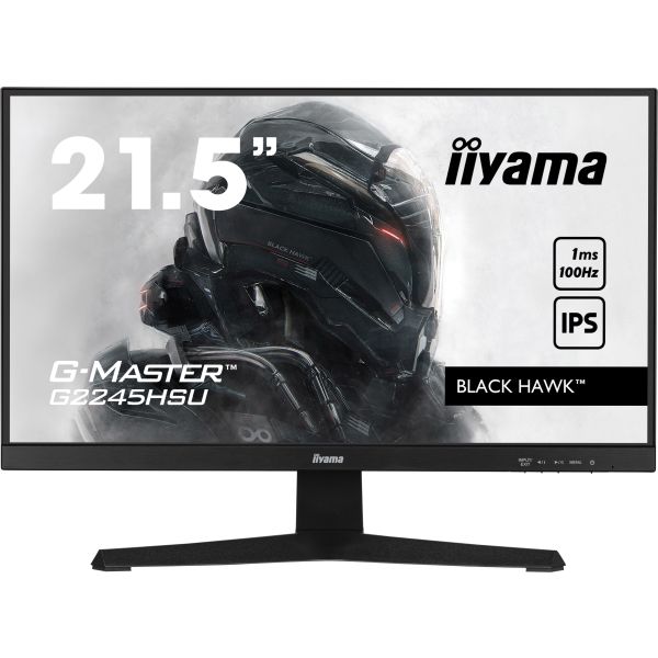 iiyama G-MASTER G2245HSU-B2 computer monitor 54,6 cm (21.5") 1920 x 1080 Pixels Full HD LED Zwart (G2245HSU-B2) iiyama G-MASTER G2245HSU-B2 computer monitor 54,6 cm (21.5") 1920 x 1080 Pixels Full HD LED Zwart (G2245HSU-B2)