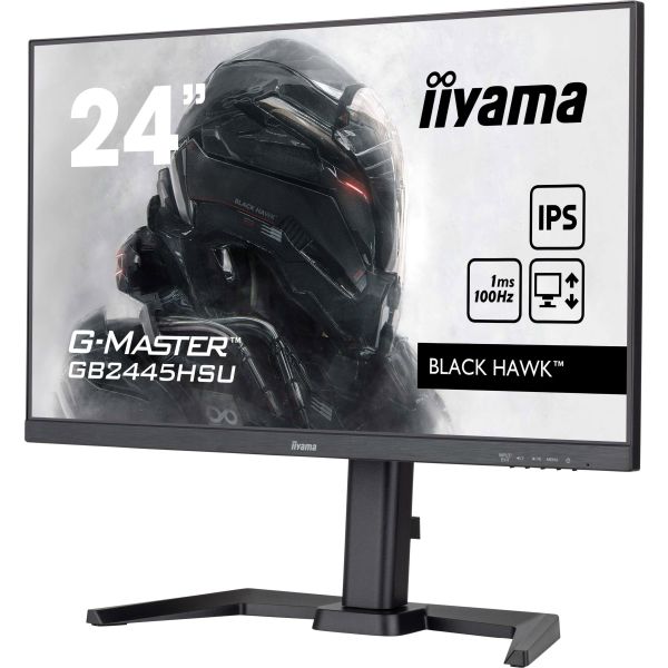 iiyama G-MASTER GB2445HSU-B2 LED display 60,5 cm (23.8") 1920 x 1080 Pixels Full HD Zwart (GB2445HSU-B2)
