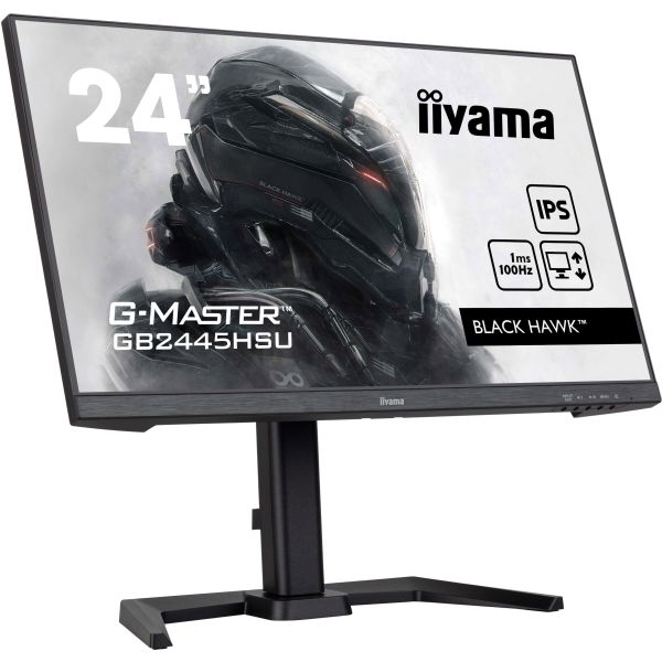 iiyama G-MASTER GB2445HSU-B2 LED display 60,5 cm (23.8") 1920 x 1080 Pixels Full HD Zwart (GB2445HSU-B2)