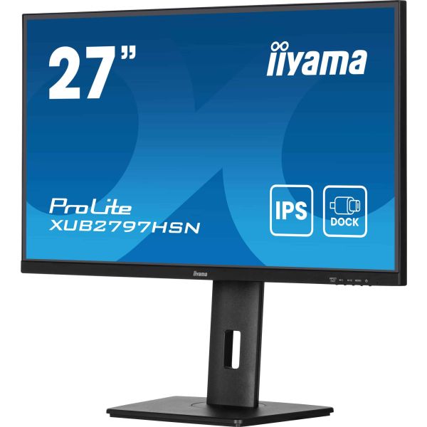 iiyama ProLite XUB2797HSN-B2 computer monitor 68,6 cm (27") 1920 x 1080 Pixels Full HD LED Zwart (XUB2797HSN-B2) iiyama ProLite XUB2797HSN-B2 computer monitor 68,6 cm (27") 1920 x 1080 Pixels Full HD LED Zwart (XUB2797HSN-B2)