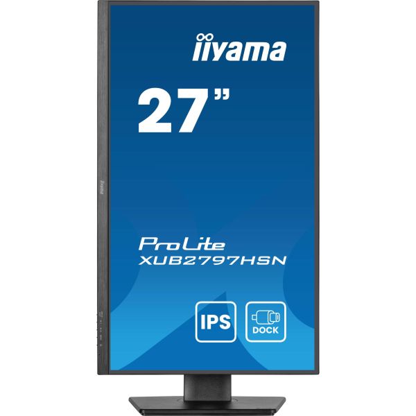 iiyama ProLite XUB2797HSN-B2 computer monitor 68,6 cm (27") 1920 x 1080 Pixels Full HD LED Zwart (XUB2797HSN-B2) iiyama ProLite XUB2797HSN-B2 computer monitor 68,6 cm (27") 1920 x 1080 Pixels Full HD LED Zwart (XUB2797HSN-B2)