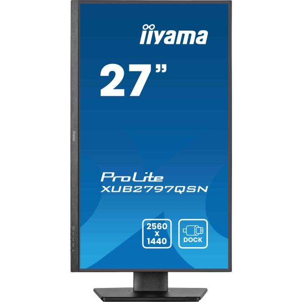 iiyama ProLite XUB2797QSN-B2 computer monitor 68,6 cm (27") 2560 x 1440 Pixels 2K Ultra HD LED Zwart (XUB2797QSN-B2)