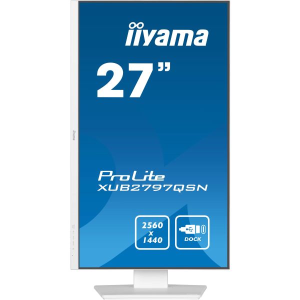 iiyama G-MASTER XUB2797QSN-W2 computer monitor 68,6 cm (27") 2560 x 1440 Pixels 4K Ultra HD LED Wit (XUB2797QSN-W2)