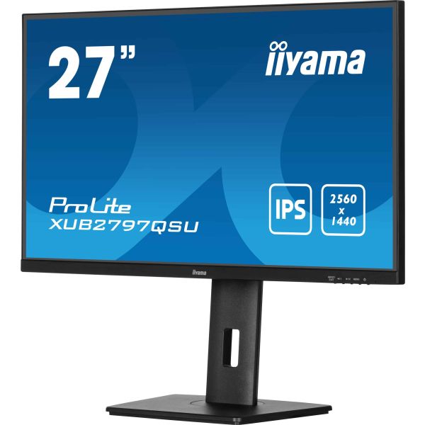 iiyama ProLite XUB2797QSU-B2 computer monitor 68,6 cm (27") 2560 x 1440 Pixels 4K Ultra HD LED Zwart (XUB2797QSU-B2)