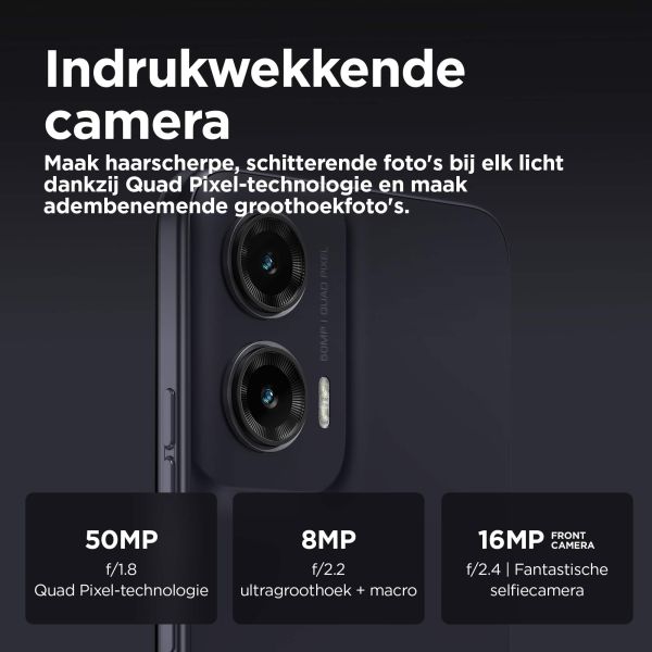 Motorola moto G35 5G 17,1 cm (6.72") Dual SIM Android 14 USB Type-C 4 GB 128 GB 5000 mAh Zwart (PB3K0008SE)