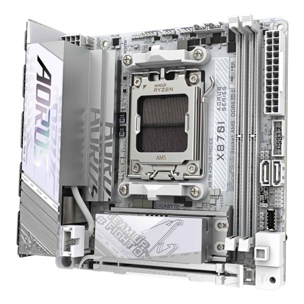 GIGABYTE X870I AORUS PRO ICE moederbord AMD X870 Socket AM5 Micro ITX (X870I AORUS PRO ICE) GIGABYTE X870I AORUS PRO ICE moederbord AMD X870 Socket AM5 Micro ITX (X870I AORUS PRO ICE)