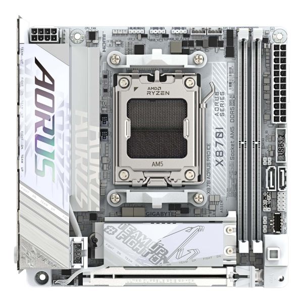 GIGABYTE X870I AORUS PRO ICE moederbord AMD X870 Socket AM5 Micro ITX (X870I AORUS PRO ICE)
