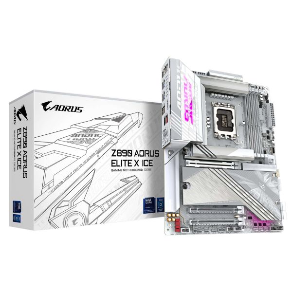 GIGABYTE Z890 AORUS ELITE X ICE Intel Z890 LGA 1851 (Socket V1) ATX (Z890 AORUS ELITE X ICE) GIGABYTE Z890 AORUS ELITE X ICE Intel Z890 LGA 1851 (Socket V1) ATX (Z890 AORUS ELITE X ICE)