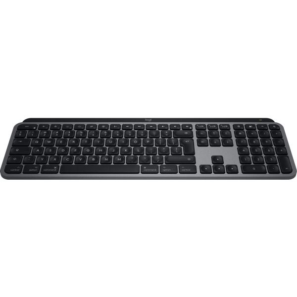 Logitech MX Keys S for Mac toetsenbord Kantoor RF-draadloos + Bluetooth QWERTY US International Aluminium, Zwart (920-011637)