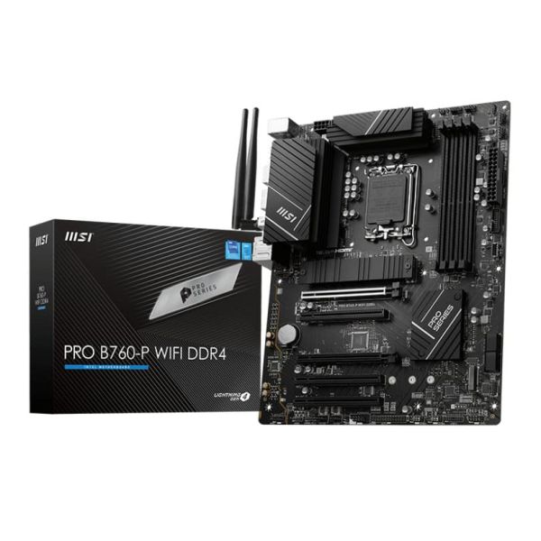 MSI PRO B760-P WIFI DDR4 moederbord LGA 1700 ATX (PRO B760-P WIFI D4) MSI PRO B760-P WIFI DDR4 moederbord LGA 1700 ATX (PRO B760-P WIFI D4)