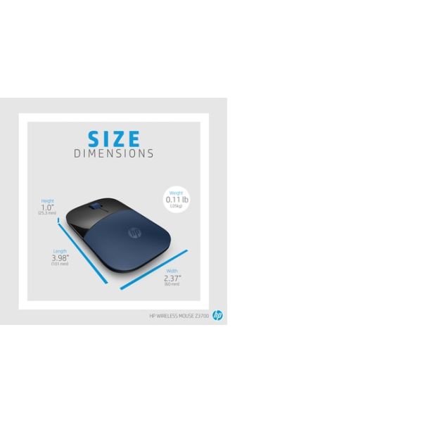 HP Z3700 blauwe draadloze muis (V0L81AA#ABB)