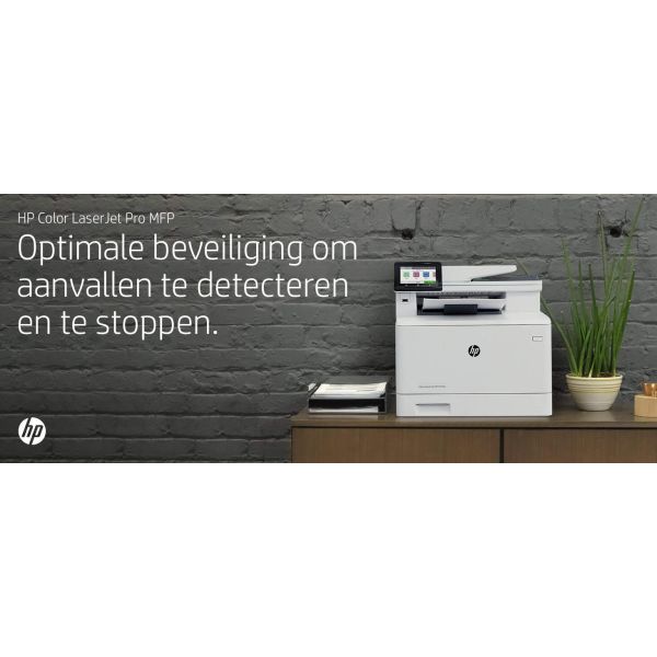 HP Color LaserJet Pro MFP M479fnw, Printen, kopiëren, scannen, fax, e-mail, Scannen naar e-mail/pdf; ADF voor 50 vel ongekruld (W1A78A)