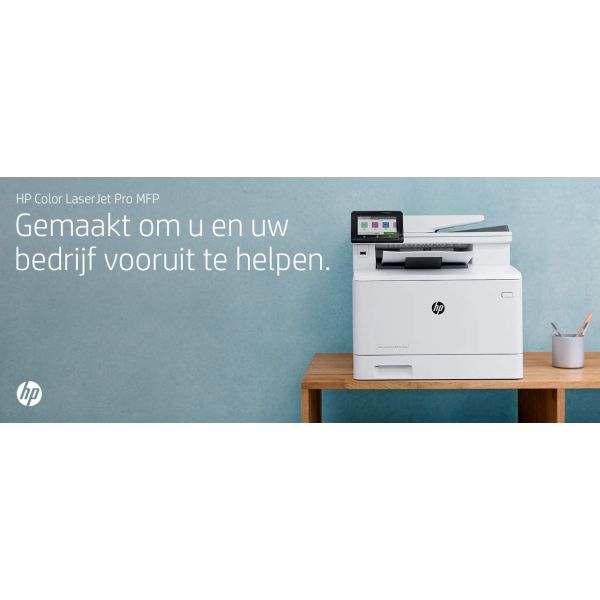 HP Color LaserJet Pro MFP M479fdn, Printen, kopiëren, scannen, fax, e-mail, Scannen naar e-mail/pdf; Dubbelzijdig printen; ADF voor 50 vel ongekruld (W1A79A)