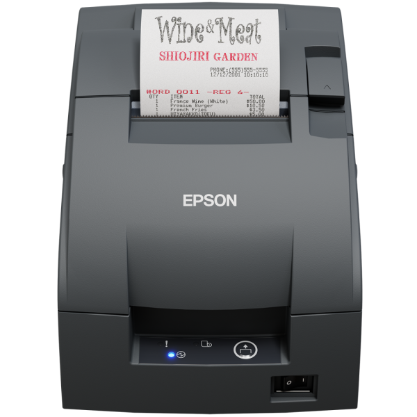 Epson TM-U220IIB Kassabon Printer met Cutter RS232 Donkergrijs (C31CL27102F0)