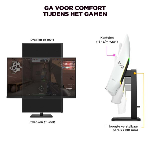 HP OMEN Transcend 31,5 inch UHD 240 Hz OLED-gaming monitor - Transcend 32 (9R181AA#ABB)