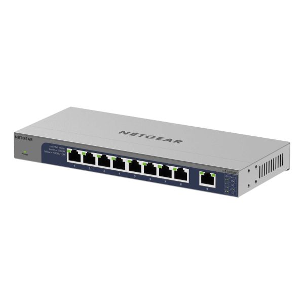 NETGEAR GS108MX-100EUS netwerk-switch Unmanaged L2 Gigabit Ethernet (10/100/1000) Bureaublad-/wandmontage (GS108MX-100EUS)