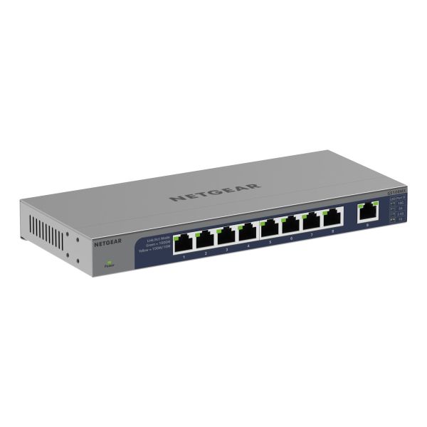 NETGEAR GS108MX-100EUS netwerk-switch Unmanaged L2 Gigabit Ethernet (10/100/1000) Bureaublad-/wandmontage (GS108MX-100EUS)