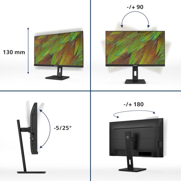 Philips 3000 series 27B1U3900/00 computer monitor 68,6 cm (27") 3840 x 2160 Pixels 4K Ultra HD LCD Zwart (27B1U3900/00) Philips 3000 series 27B1U3900/00 computer monitor 68,6 cm (27") 3840 x 2160 Pixels 4K Ultra HD LCD Zwart (27B1U3900/00)