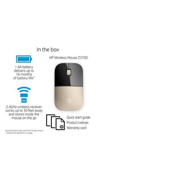 HP Z3700 goudkleurige draadloze muis (X7Q43AA)