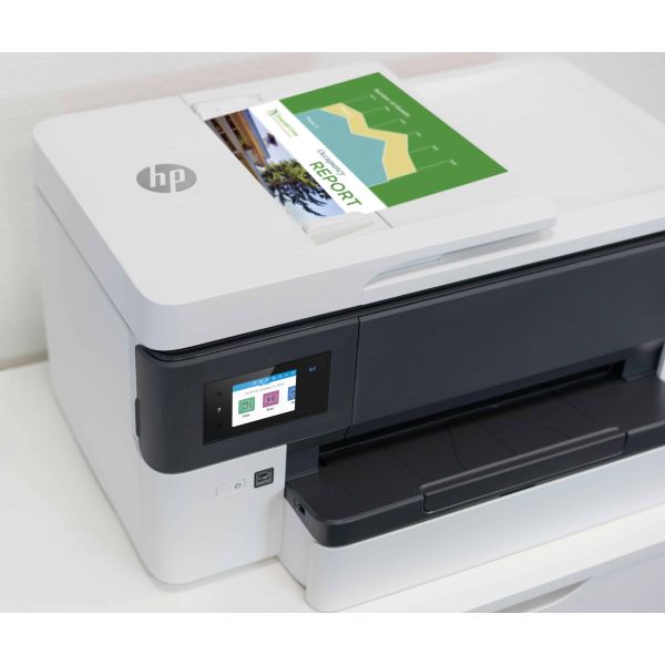 HP OfficeJet Pro 7720 breedformaat All-in-One printer, Kleur, Printer voor Kleine kantoren, Printen, kopiëren, scannen, faxen, Invoer voor 35 vel; Printen via USB-poort aan voorzijde; Dubbelzijdig printen (Y0S18A#A80)