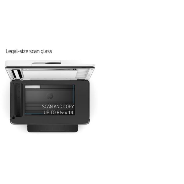 HP OfficeJet Pro 7720 breedformaat All-in-One printer, Kleur, Printer voor Kleine kantoren, Printen, kopiëren, scannen, faxen, Invoer voor 35 vel; Printen via USB-poort aan voorzijde; Dubbelzijdig printen (Y0S18A#A80)