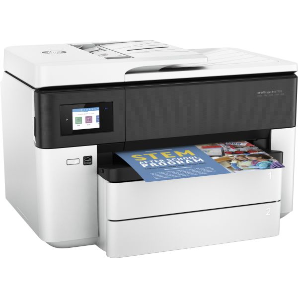 HP OfficeJet Pro 7730 breedformaat All-in-One printer, Printen, kopiëren, scannen, faxen, Invoer voor 35 vel; Printen via USB-poort aan voorzijde; Dubbelzijdig printen (Y0S19A#A80)
