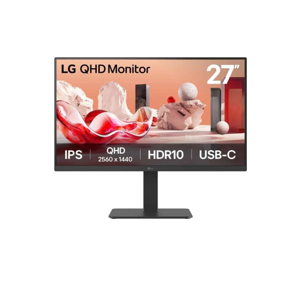 LG 27BA65QB-B.AEU computer monitor 68,6 cm (27") 2560 x 1440 Pixels Wide Quad HD LED Zwart (27BA65QB-B.AEU)