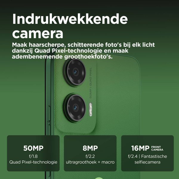 Motorola moto G35 5G 17,1 cm (6.72") Dual SIM Android 14 USB Type-C 4 GB 128 GB 5000 mAh Groen (PB3K0000SE)