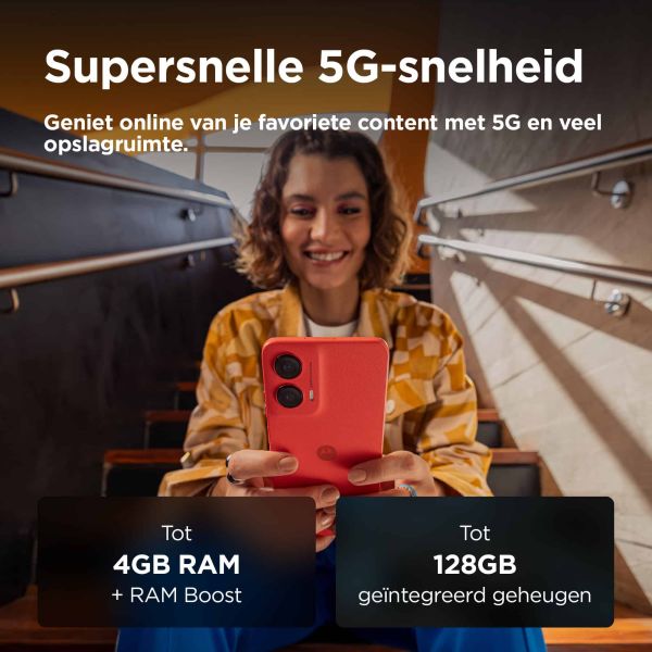 Motorola moto G35 5G 17,1 cm (6.72") Dual SIM Android 14 USB Type-C 4 GB 128 GB 5000 mAh Rood (PB3K0001SE)