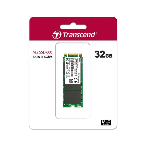 Transcend MTS600 M.2 SSD SATA 32GB (TS32GMTS600)