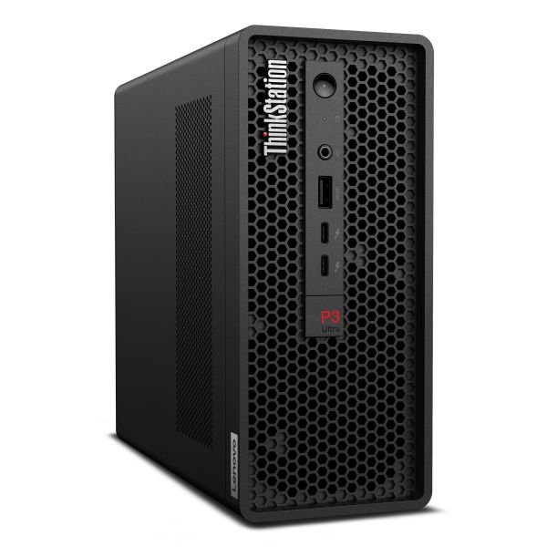 Lenovo ThinkStation P3 Ultra SFF Intel® Core™ i5 i5-14600 32 GB DDR5-SDRAM 512 GB SSD NVIDIA RTX A400 Windows 11 Pro Mini Tower Workstation Zwart (30HA009NGE)