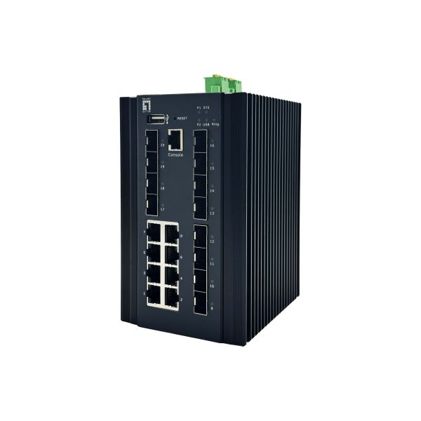 LevelOne IGU-2072 netwerk-switch Managed L2+ Gigabit Ethernet (10/100/1000) Zwart (IGU-2072)