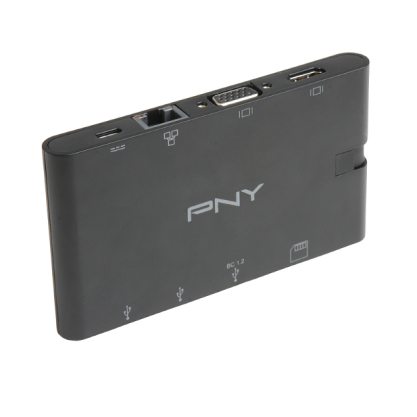 PNY All-in-One mini portable Dock (A-2UF-2TC-K01-RB)