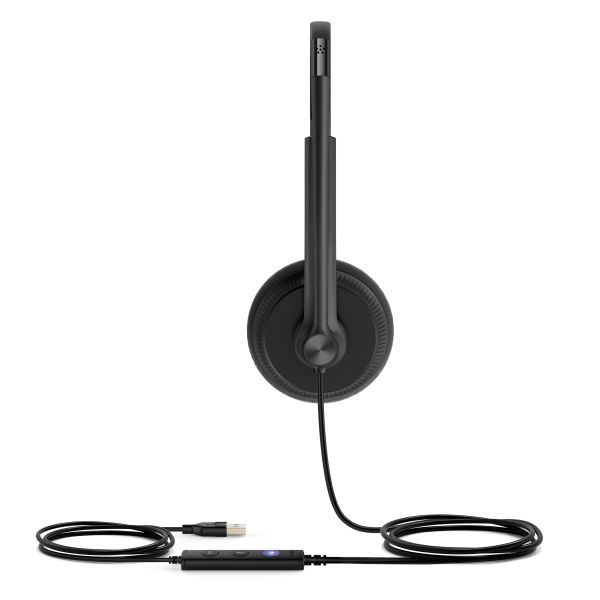 Yealink UH34 Lite Dual Teams Headset Bedraad Hoofdband Kantoor/callcenter USB Type-A Zwart (1308160)
