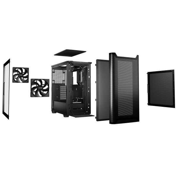 be quiet! PURE BASE 501 Airflow Window Black Midi Tower Zwart (BGW74)