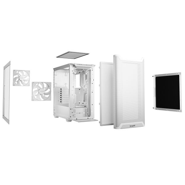 be quiet! PURE BASE 501 Airflow Window White Midi Tower Wit (BGW75)