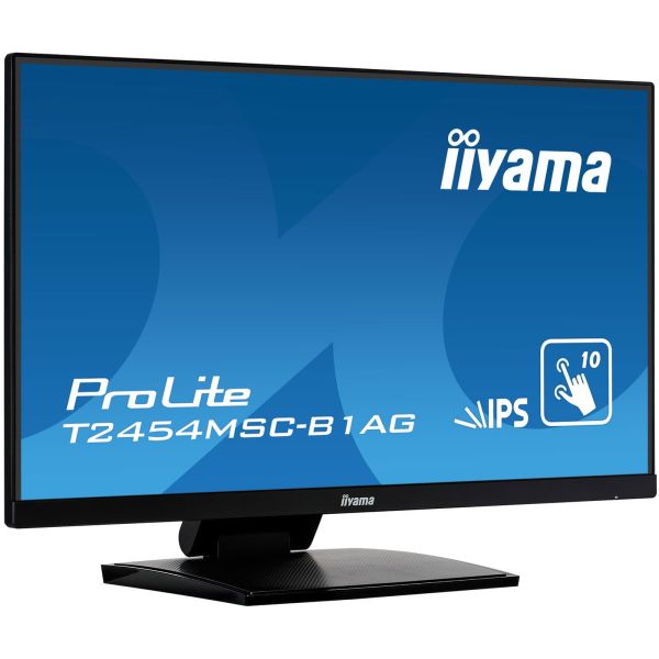 iiyama ProLite T2454MSC-B1AG computer monitor 60,5 cm (23.8") 1920 x 1080 Pixels Full HD LED Touchscreen Multi-gebruiker Zwart (T2454MSC-B1AG)