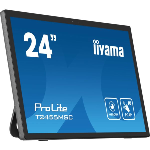 iiyama T2455MSC-B1 computer monitor 61 cm (24") 1920 x 1080 Pixels Full HD LED Touchscreen Zwart (T2455MSC-B1)
