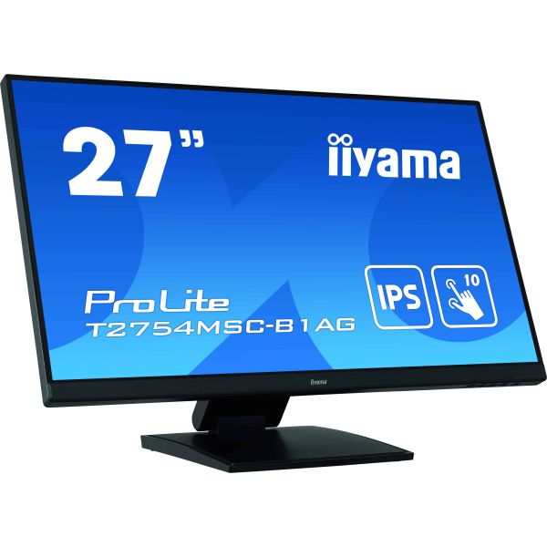 iiyama ProLite T2754MSC-B1AG computer monitor 68,6 cm (27") 1920 x 1080 Pixels Full HD LED Touchscreen Multi-gebruiker Zwart (T2754MSC-B1AG)