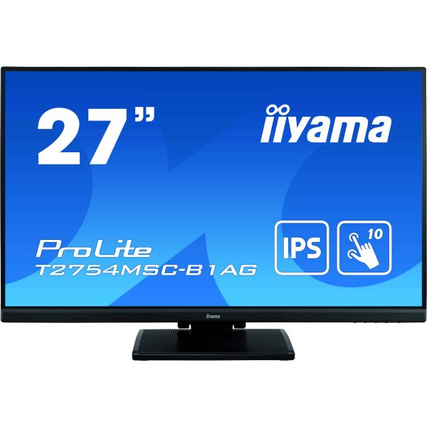 iiyama ProLite T2754MSC-B1AG computer monitor 68,6 cm (27") 1920 x 1080 Pixels Full HD LED Touchscreen Multi-gebruiker Zwart (T2754MSC-B1AG)