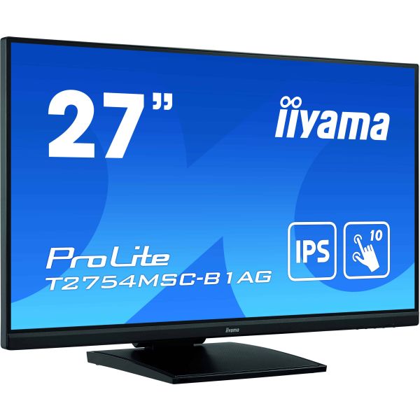 iiyama ProLite T2754MSC-B1AG computer monitor 68,6 cm (27") 1920 x 1080 Pixels Full HD LED Touchscreen Multi-gebruiker Zwart (T2754MSC-B1AG)