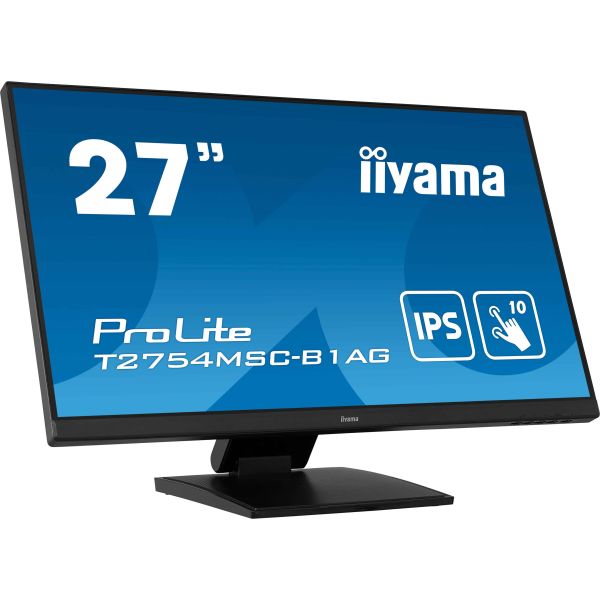 iiyama ProLite T2754MSC-B1AG computer monitor 68,6 cm (27") 1920 x 1080 Pixels Full HD LED Touchscreen Multi-gebruiker Zwart (T2754MSC-B1AG) iiyama ProLite T2754MSC-B1AG computer monitor 68,6 cm (27") 1920 x 1080 Pixels Full HD LED Touchscreen Multi-gebruiker Zwart (T2754MSC-B1AG)