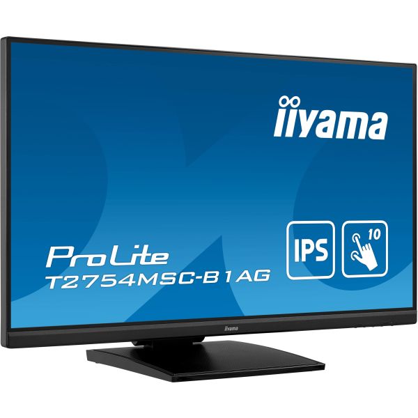 iiyama ProLite T2754MSC-B1AG computer monitor 68,6 cm (27") 1920 x 1080 Pixels Full HD LED Touchscreen Multi-gebruiker Zwart (T2754MSC-B1AG) iiyama ProLite T2754MSC-B1AG computer monitor 68,6 cm (27") 1920 x 1080 Pixels Full HD LED Touchscreen Multi-gebruiker Zwart (T2754MSC-B1AG)