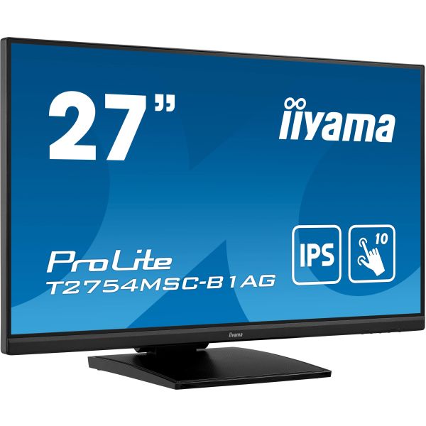 iiyama ProLite T2754MSC-B1AG computer monitor 68,6 cm (27") 1920 x 1080 Pixels Full HD LED Touchscreen Multi-gebruiker Zwart (T2754MSC-B1AG)
