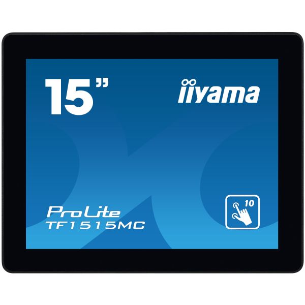 iiyama TF1515MC-B2 computer monitor 38,1 cm (15") 1024 x 768 Pixels XGA LED Touchscreen Zwart (TF1515MC-B2) iiyama TF1515MC-B2 computer monitor 38,1 cm (15") 1024 x 768 Pixels XGA LED Touchscreen Zwart (TF1515MC-B2)