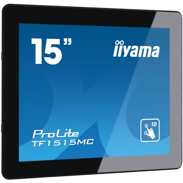iiyama TF1515MC-B2 computer monitor 38,1 cm (15") 1024 x 768 Pixels XGA LED Touchscreen Zwart (TF1515MC-B2)