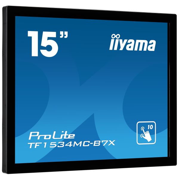 iiyama TF1534MC-B7X computer monitor 38,1 cm (15") 1024 x 768 Pixels XGA LED Touchscreen Multi-gebruiker Zwart (TF1534MC-B7X)