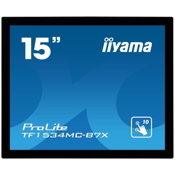 iiyama TF1534MC-B7X computer monitor 38,1 cm (15") 1024 x 768 Pixels XGA LED Touchscreen Multi-gebruiker Zwart (TF1534MC-B7X) iiyama TF1534MC-B7X computer monitor 38,1 cm (15") 1024 x 768 Pixels XGA LED Touchscreen Multi-gebruiker Zwart (TF1534MC-B7X)