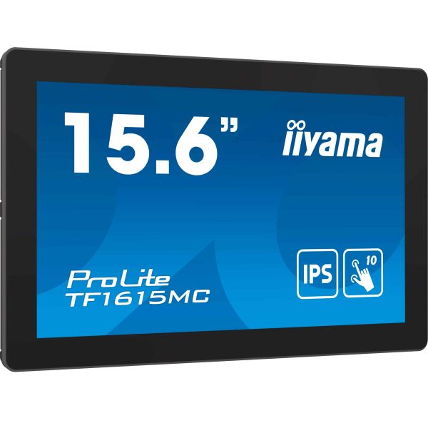 iiyama ProLite TF1615MC-B1 computer monitor 39,6 cm (15.6") 1920 x 1080 Pixels Full HD Touchscreen Zwart (TF1615MC-B1)